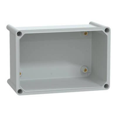 PLS box, polyester rear, opaque PC cover IP65 18x27x18cm - Schneider Electric - NSYPLSC1827G