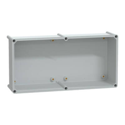 PLS box, polyester rear, opaque PC cover IP65 27x54x18cm - Schneider Electric - NSYPLSC2754G