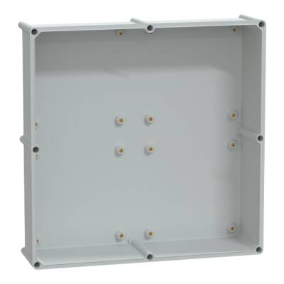 PLS box, polyester rear, opaque PC cover IP65 54x54x23cm - Schneider Electric - NSYPLSC5454AG