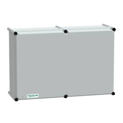 PLS box, polyester rear, polyester cover IP65 36x54x18cm - Schneider Electric - NSYPLSP3654G