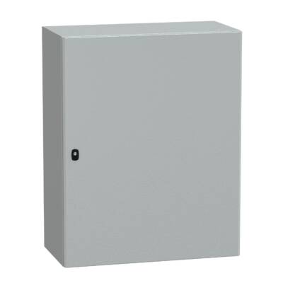 Spacial S3D plain door w/o mount.plate. H1000xW800xD400 IP66 IK10 RAL7035. - Schneider Electric - NSYS3D10840