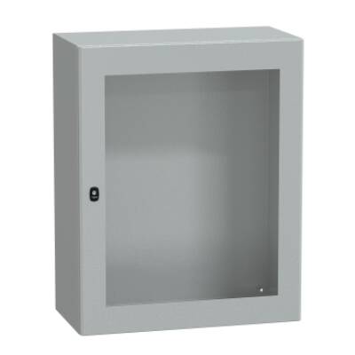 Spacial S3D tspt door w/o mount.plate. H1000xW800xD400 IP66 IK08 RAL7035. - Schneider Electric - NSYS3D10840T