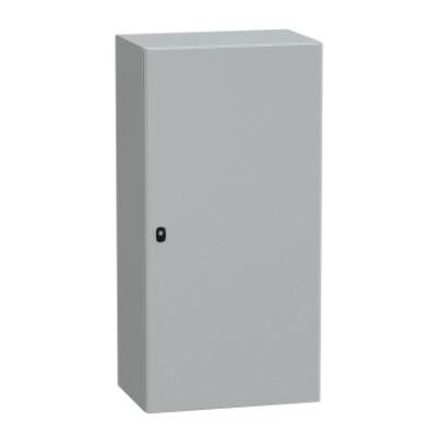 Spacial S3D plain door with mount.plate. H1200xW600xD400 IP66 IK10 RAL7035. - Schneider Electric - NSYS3D12640P