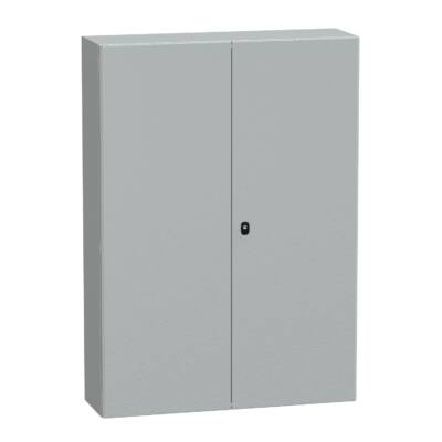 Spacial S3D plain door with mount.plate. H1400xW1000xD300 IP55 IK10 RAL7035. - Schneider Electric - NSYS3D141030DP