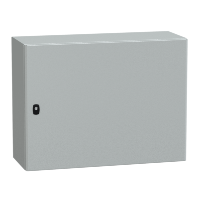 Spacial S3D plain door w/o mount.plate. H600xW800xD300.IP66 IK10 RAL7035. - Schneider Electric - NSYS3D6830