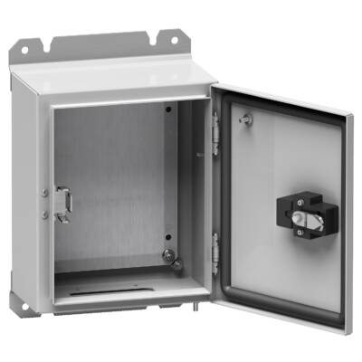 Spacial S3D seismic plain door with mount.plate - H400xW300xD200 - IP65 - IK10 - Schneider Electric - NSYS3D6G4320P