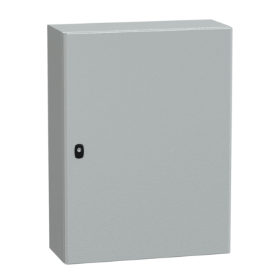 Spacial S3D plain door w/o mount.plate. H800xW600xD250.IP66 IK10 RAL7035. - Schneider Electric - NSYS3D8625