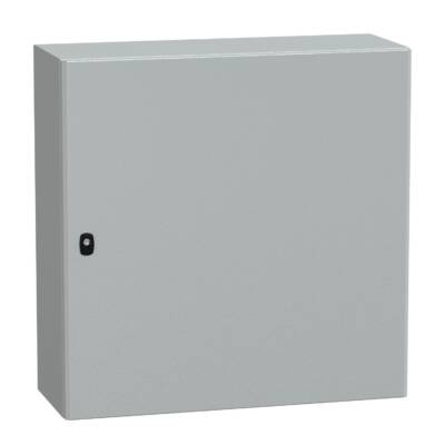 Spacial S3D plain door w/o mount.plate. H800xW800xD300.IP66 IK10 RAL7035. - Schneider Electric - NSYS3D8830