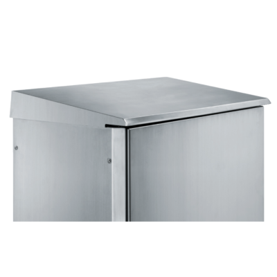 Stainless canopy 304L, Scotch Brite® finish, for enclosures W1200xD400 mm. - Schneider Electric - NSYSCX12040