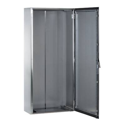 SMX 304L stainless monobloc enclosure, H1400xW1000xD300mm, Scotch Brite® finish. - Schneider Electric - NSYSMX141030