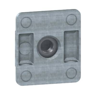 Serrated quarter-turn sliding nut - M8. Supply: 10 units - Schneider Electric - NSYSNSM8