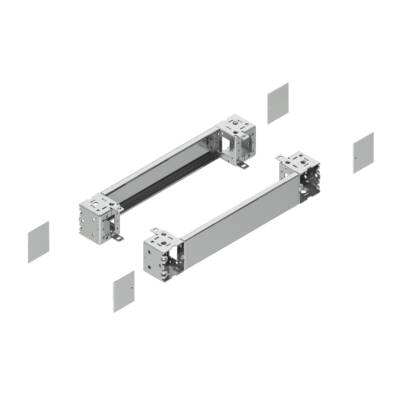 "PanelSet - plain front panel plinth W800 H100 stainless steel 304L" - Schneider Electric - NSYSPFX8100