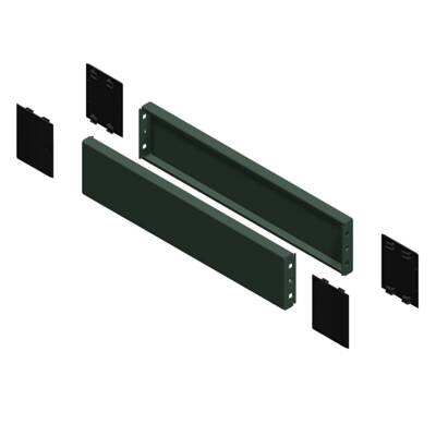 "Side panels for the plinth, PanelSeT SFN, PanelSet SF, for electrical enclosure  D1200mm, set of 2, H100mm" - Schneider Electric - NSYSPS12100