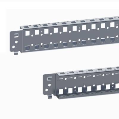 "Quick fixing cross rails, PanelSeT SFN, PanelSeT SF, PanelSeT SM, H65 W400mm, 2 rows, set of 2" - Schneider Electric - NSYSQCR6540