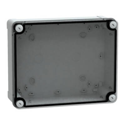PC box IP66 IK08 RAL7035 Int.H225W175D80 Ext.H241W194D87 Transp.cover H20 - Schneider Electric - NSYTBP24198T