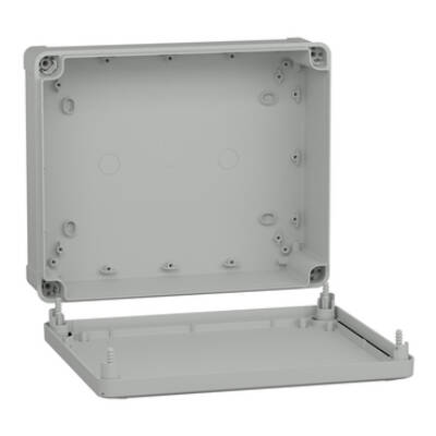 PC box IP66 IK08 RAL7035 Int.H275W225D80 Ext.H291W241D88 opaque PC cover H20 - Schneider Electric - NSYTBP29248