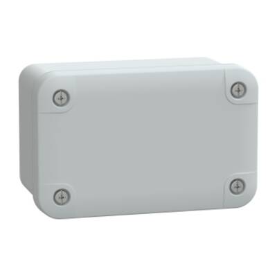 ABS box IP66 IK07 RAL7035 Int.H105W65D55 Ext.H116W74D62 Opaque cover H10 - Schneider Electric - NSYTBS1176