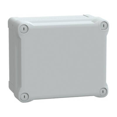 ABS box IP66 IK07 RAL7035 Int.H175W150D100 Ext.H193W164D105 Opaque cover H40 - Schneider Electric - NSYTBS191610H
