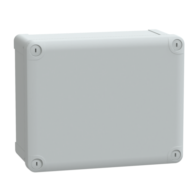 ABS box IP66 IK07 RAL7035 Int.H225W175D100 Ext.H241W191D128 Opaque cover H20 - Schneider Electric - NSYTBS241910