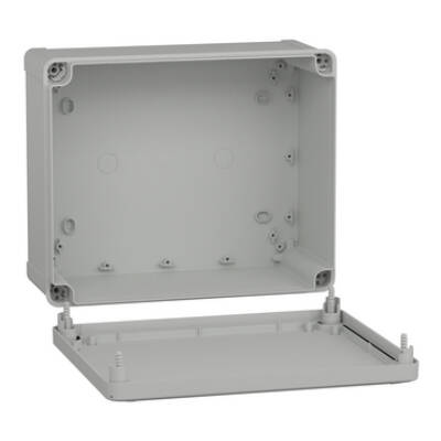 ABS box IP66 IK07 RAL7035 Int.H275W225D120 Ext.H291W241D128 Opaque cover H20 - Schneider Electric - NSYTBS292412
