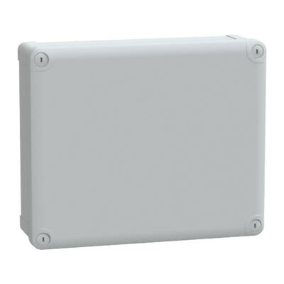 ABS box IP66 IK07 RAL7035 Int.H275W225D80 Ext.H291W241D88 Opaque cover H20 - Schneider Electric - NSYTBS29248