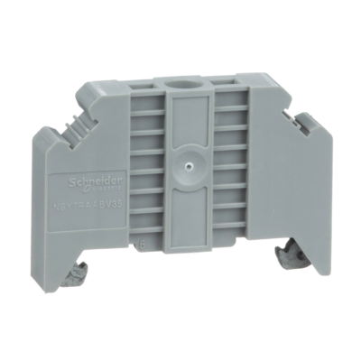 END BRACKET, SCREW-ON FOR 35MM DIN RAILS, 9,5MM WIDTH, MARKABLE - Schneider Electric - NSYTRAABV35