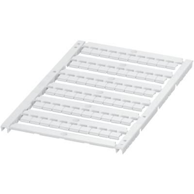 MARKING CARD FLAT, WITH 6 STRIPS, 6MM, UNPRINTED, 60 CHARACTERS, WHIT - Schneider Electric - NSYTRABFPV6
