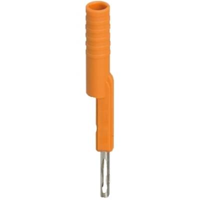 TEST ADAPTER FOR 4MM SAFETY TEST PLUG, LOCKABLE YELLOW FOR NSYTRV62TT - Schneider Electric - NSYTRAFTYE