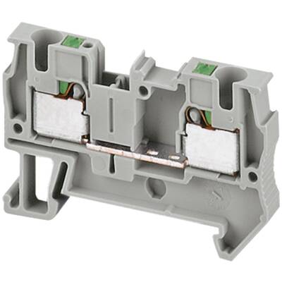 PUSH-IN TERMINAL, FEED THROUGH, 2 POINTS, 4MM², GREY - Schneider Electric - NSYTRP42