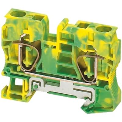 SPRING TERMINAL, PROTECTIVE EARTH, 2 POINTS, 10MM², GREEN-YELLOW - Schneider Electric - NSYTRR102PE