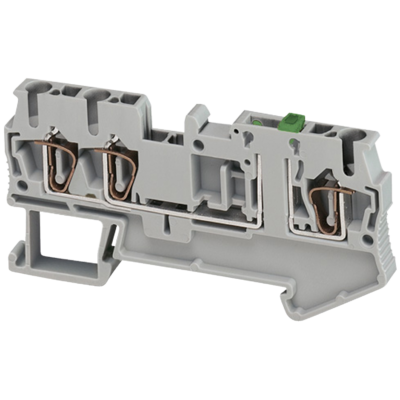 SPRING TERMINAL, KNIFE DISCONNECT, 3 POINTS, 2,5MM², GREY - Schneider Electric - NSYTRR23SC