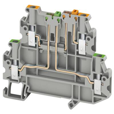 SPRING TERMINAL, KNIFE DISCONNECT, DOUBLE LEVEL, 4 POINTS TEST, 2,5MM - Schneider Electric - NSYTRV24SCD