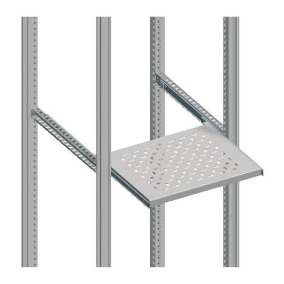 "Telescopic rails, PanelSeT SFN, PanelSeT SF, PanelSeT SM, for electrical enclosure W600/800 D500mm, steel" - Schneider Electric - NSYTTG50