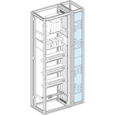 Spacial SFM vertical busbar barrier - form 2b - W400 mm - Schneider Electric - NSYVPF2B4