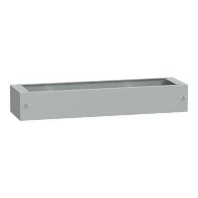 Polyester glassreinf. plinth for encl. PLA(T)124 front opening IP44-IK10 RAL7035 - Schneider Electric - NSYZA2124G