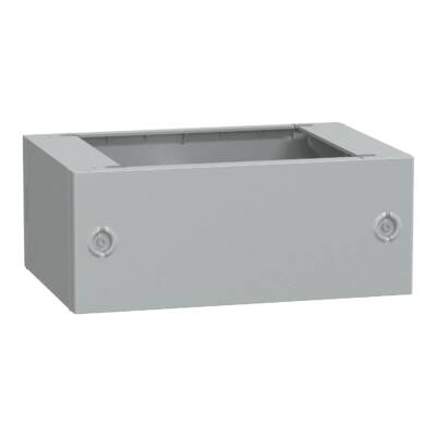 Polyester glassreinf. plinth for encl. PLA(T)54 front opening IP44-IK10 RAL7035 - Schneider Electric - NSYZA254G