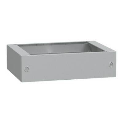 Polyester glassreinf. plinth for encl. PLA(T)76 front opening IP44-IK10 RAL7035 - Schneider Electric - NSYZA276G
