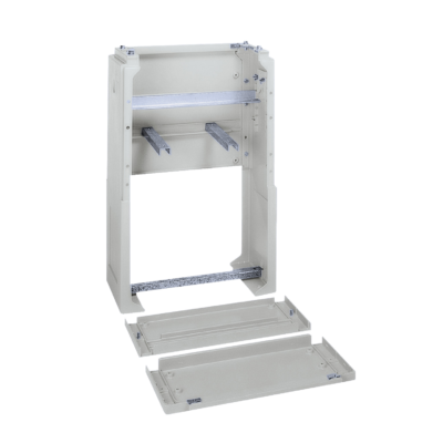 Polyester plinth for DIN floor-standing enclosure W590 mm - IP43 - grey RAL 7035 - Schneider Electric - NSYZD630G