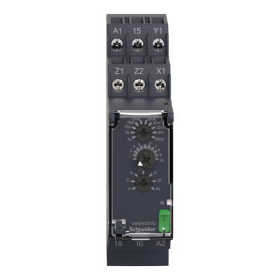 Multi-function Timing Relay - 0.05s…300h - 24…240V AC/DC - 1C/O - Schneider Electric - RE22R1MYMR