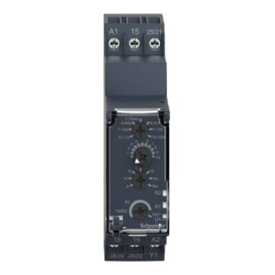 Multifunction Timer Relay - 24VDC/24..240 V AC - 2 C/O - Schneider Electric - RE22R2MMU