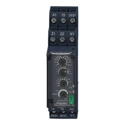 Modular timing relay, 8 A, 2 CO, 0.05s…300h, multifunction, 24...240 V AC/DC - Schneider Electric - RE22R2MYMR