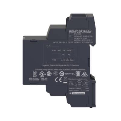 Harmony, NFC modular timing relay, 8 A, 2 CO, 0.1 s…999 h, multifunction, 24...240 V AC/DC - Schneider Electric - RENF22R2MMW