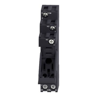 Socket, separate contact, 10 A, relay type RXG1, screw connector, 250 V AC - Schneider Electric - RGZE1S35M