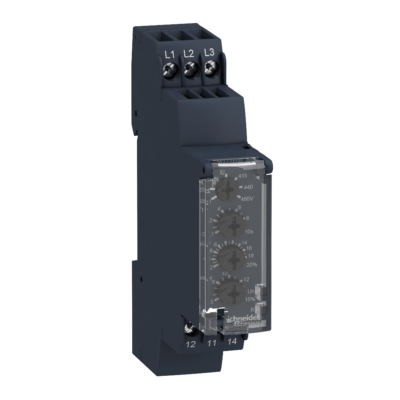 Modular multifunction 3-phase supply control relay, 5 A, 1 CO, 208...480 V AC - Schneider Electric - RM17TE00