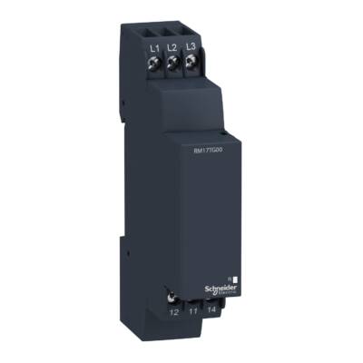 Modular 3-phase supply control relay, 5 A, 1 CO, 208...480 V AC - Schneider Electric - RM17TG00