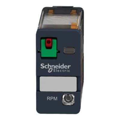 Power plug-in relay, 15 A, 1 CO, with LED, 12 V DC - Schneider Electric - RPM12JD