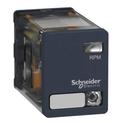 power plug-in relay - Harmony RPM - 2 C/O - 24 V DC - 15 A - with LED - Schneider Electric - RPM23BD