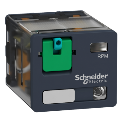 Power plug-in relay, 15 A, 3 CO, with LED, 24 V DC - Schneider Electric - RPM32BD