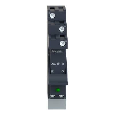 Harmony, Interface plug-in relay pre-assembled, 12 A, 1 CO, with LED, with protection circuit, 24 V AC - Schneider Electric - RSB1A120B7PV
