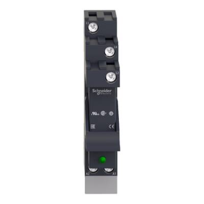 Harmony, Interface plug-in relay pre-assembled, 12 A, 1 CO, with LED, with protection circuit, 230 V AC - Schneider Electric - RSB1A120P7PV